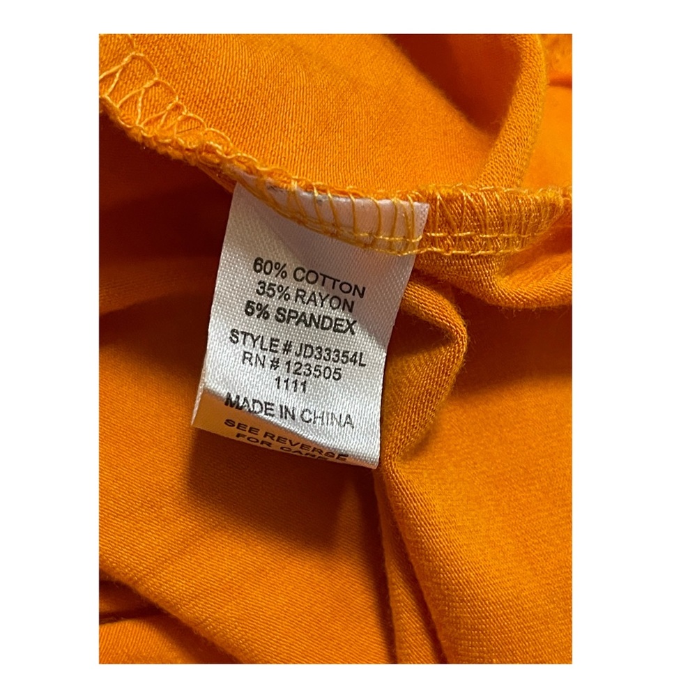 Heart And Hips Long Sleeve Dress Hoodie ORANGE Size L - Picture 7 of 7